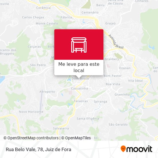 Rua Belo Vale, 78 mapa
