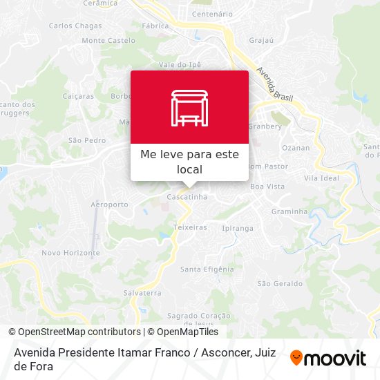 Avenida Presidente Itamar Franco / Asconcer mapa