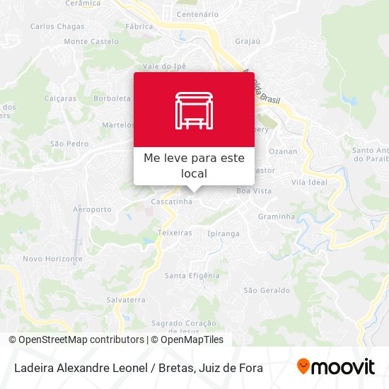 Ladeira Alexandre Leonel / Bretas mapa