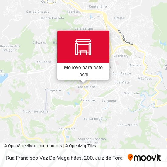 Rua Francisco Vaz De Magalhães, 200 mapa