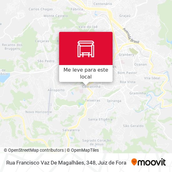 Rua Francisco Vaz De Magalhães, 348 mapa