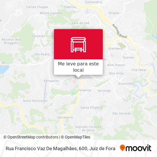 Rua Francisco Vaz De Magalhães, 600 mapa