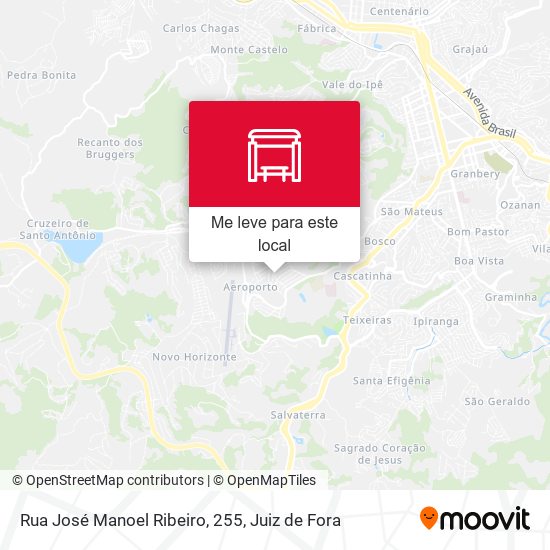 Rua José Manoel Ribeiro, 255 mapa