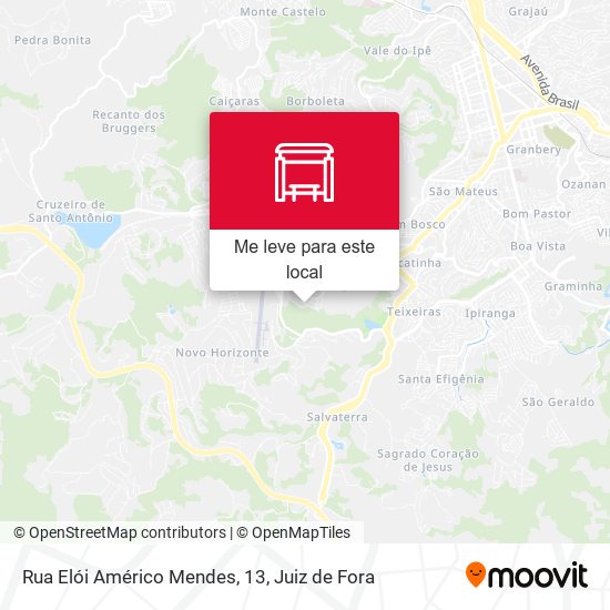 Rua Elói Américo Mendes, 13 mapa