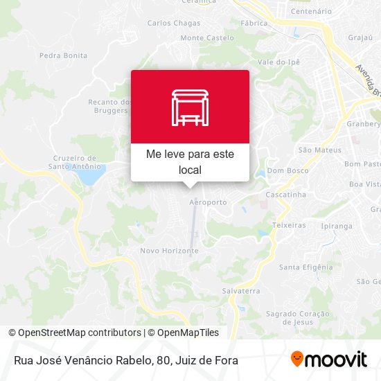 Rua José Venâncio Rabelo, 80 mapa