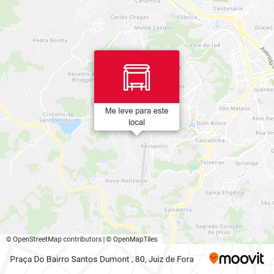Praça Do Bairro Santos Dumont , 80 mapa
