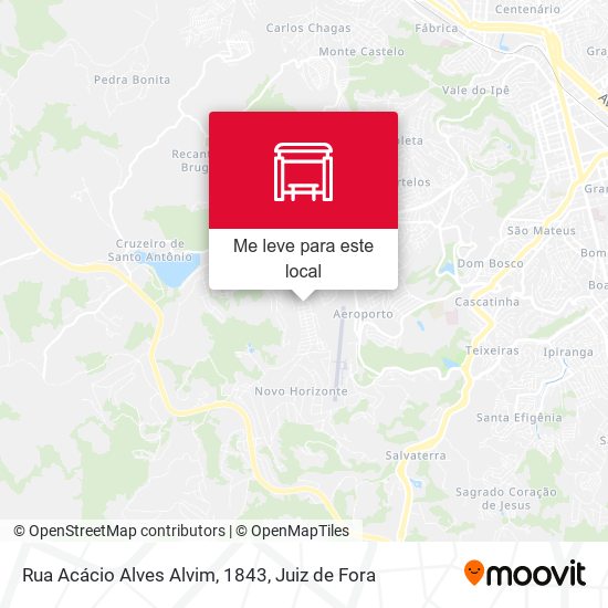 Rua Acácio Alves Alvim, 1843 mapa