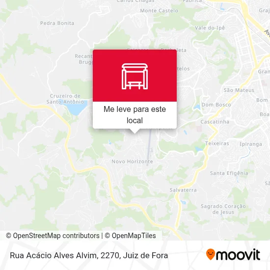 Rua Acácio Alves Alvim, 2270 mapa