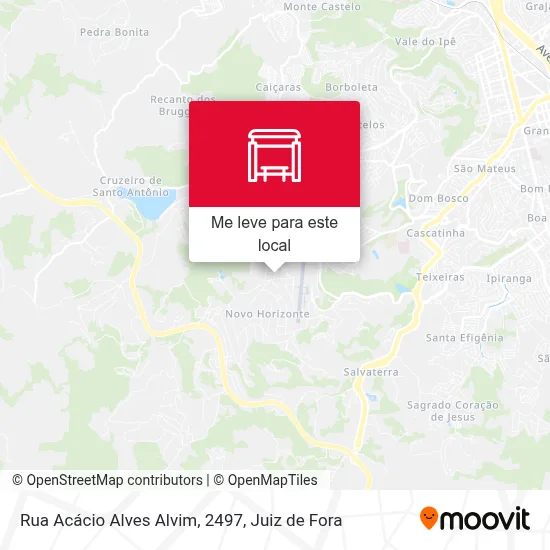 Rua Acácio Alves Alvim, 2497 mapa