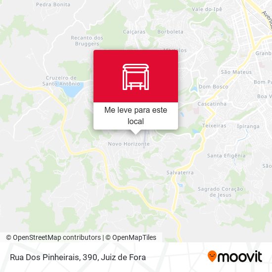 Rua Dos Pinheirais, 390 mapa