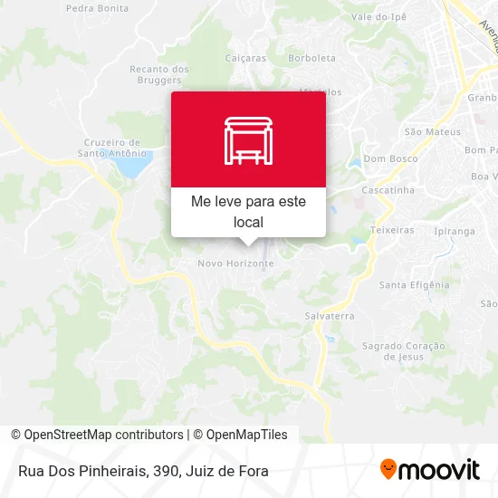 Rua Dos Pinheirais, 390 mapa