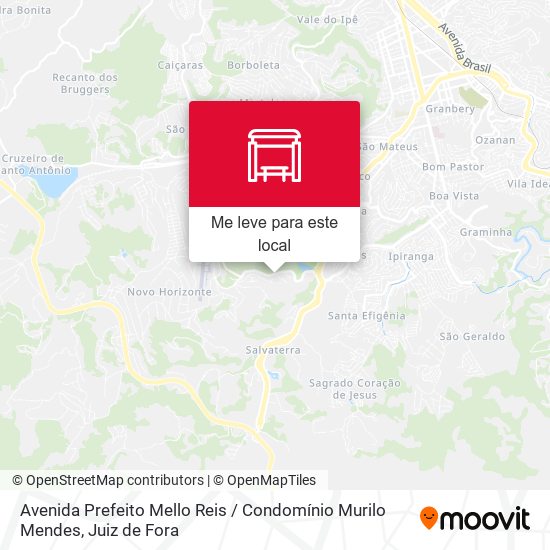 Avenida Prefeito Mello Reis / Condomínio Murilo Mendes mapa