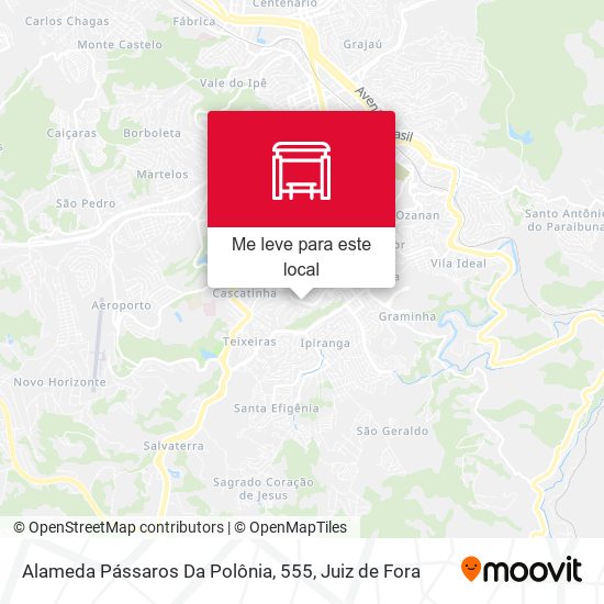 Alameda Pássaros Da Polônia, 555 mapa