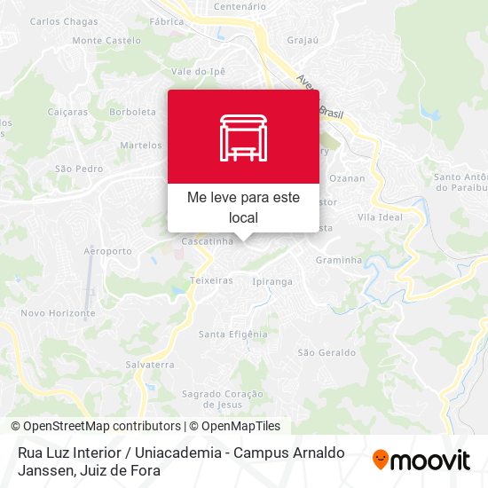 Rua Luz Interior / Uniacademia - Campus Arnaldo Janssen mapa