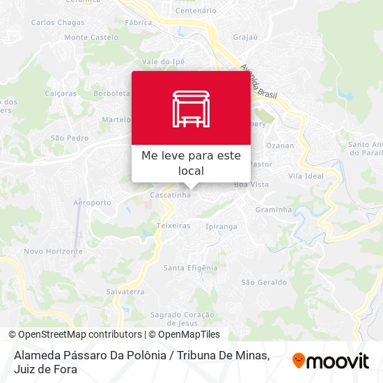 Alameda Pássaro Da Polônia / Tribuna De Minas mapa