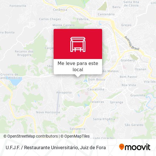 U.F.J.F. / Restaurante Universitário mapa