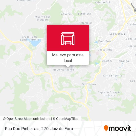 Rua Dos Pinheirais, 270 mapa