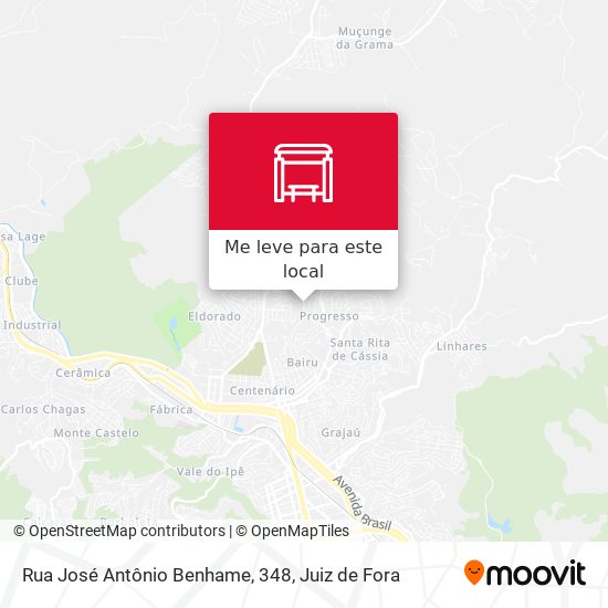 Rua José Antônio Benhame, 348 mapa