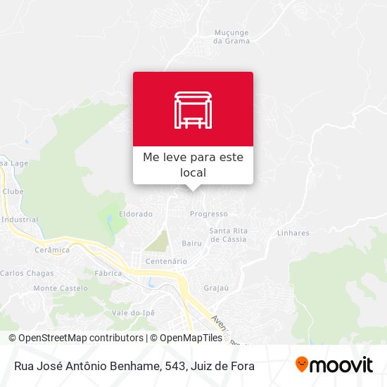 Rua José Antônio Benhame, 543 mapa