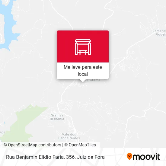 Rua Benjamin Elídio Faria, 356 mapa