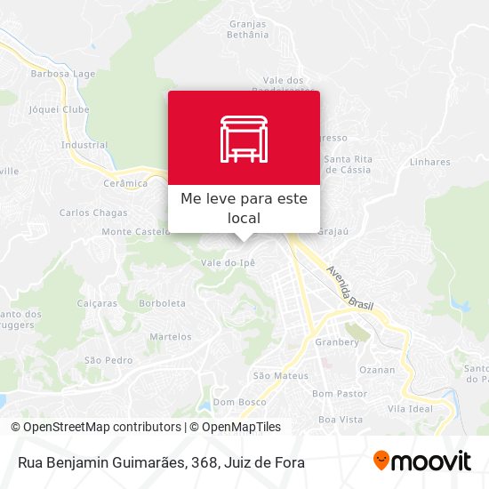 Rua Benjamin Guimarães, 368 mapa