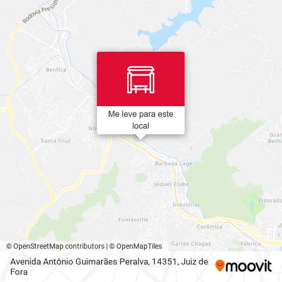 Avenida Antônio Guimarães Peralva, 14351 mapa