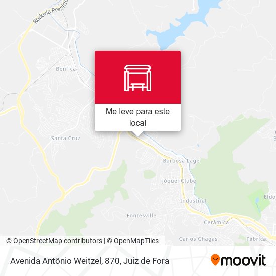 Avenida Antônio Weitzel, 870 mapa