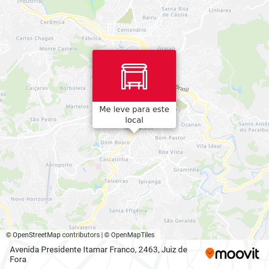Avenida Presidente Itamar Franco, 2463 mapa