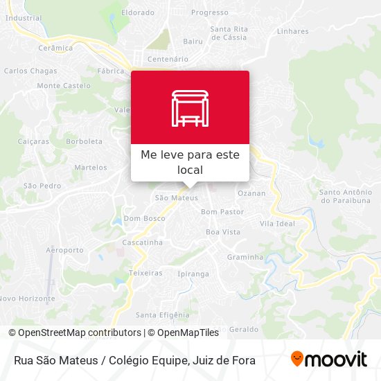 Rua São Mateus / Colégio Equipe mapa