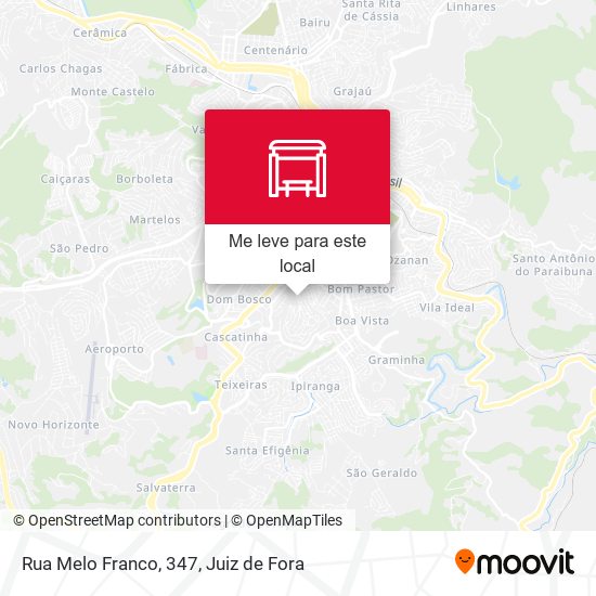 Rua Melo Franco, 347 mapa