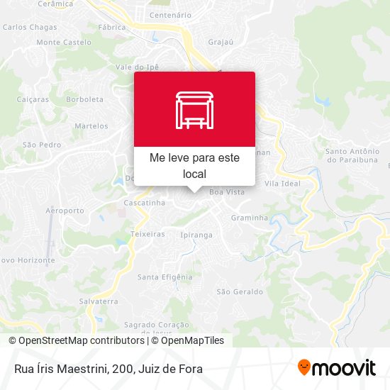 Rua Íris Maestrini, 200 mapa