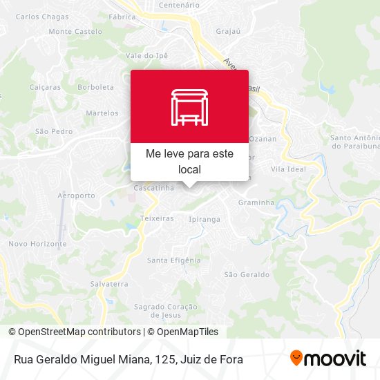 Rua Geraldo Miguel Miana, 125 mapa