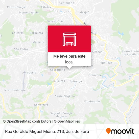 Rua Geraldo Miguel Miana, 213 mapa