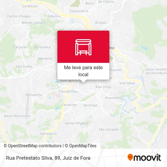 Rua Pretestato Silva, 89 mapa