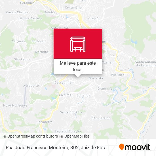 Rua João Francisco Monteiro, 302 mapa