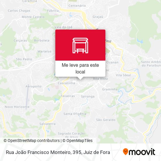 Rua João Francisco Monteiro, 395 mapa