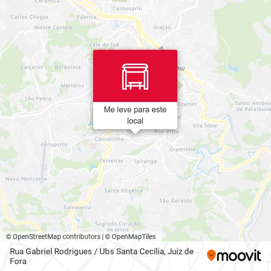 Rua Gabriel Rodrigues / Ubs Santa Cecília mapa