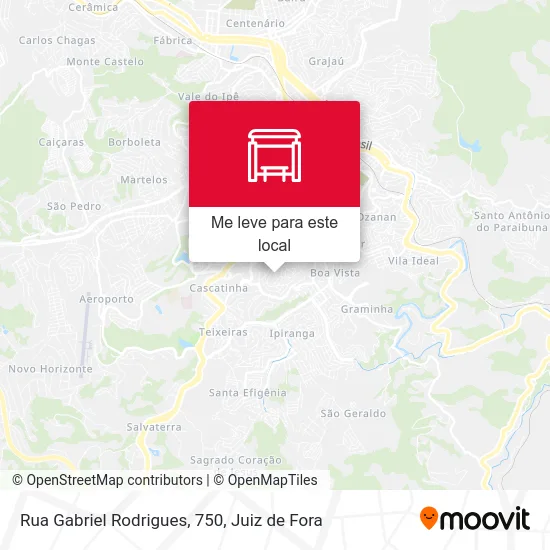 Rua Gabriel Rodrigues, 750 mapa