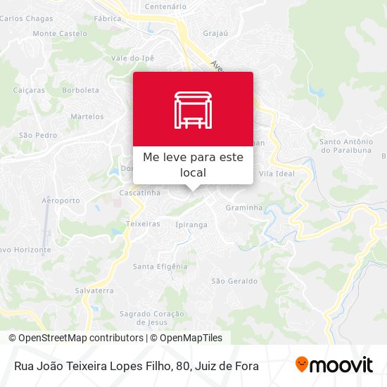 Rua João Teixeira Lopes Filho, 80 mapa