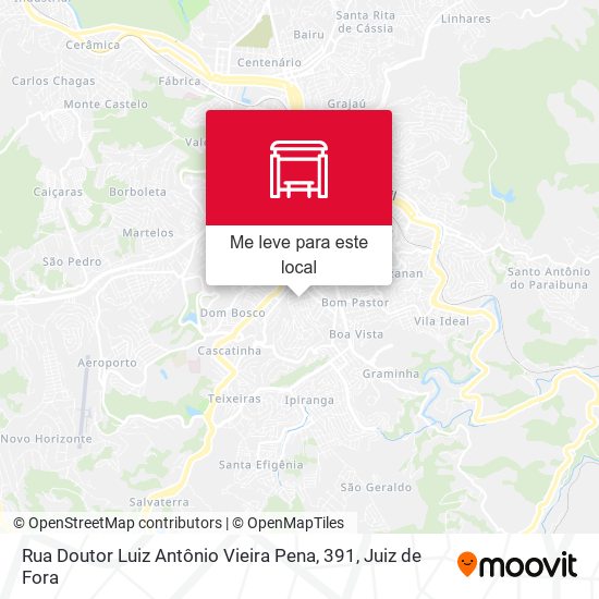 Rua Doutor Luiz Antônio Vieira Pena, 391 mapa