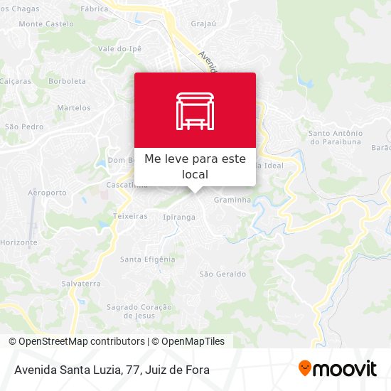 Avenida Santa Luzia, 77 mapa