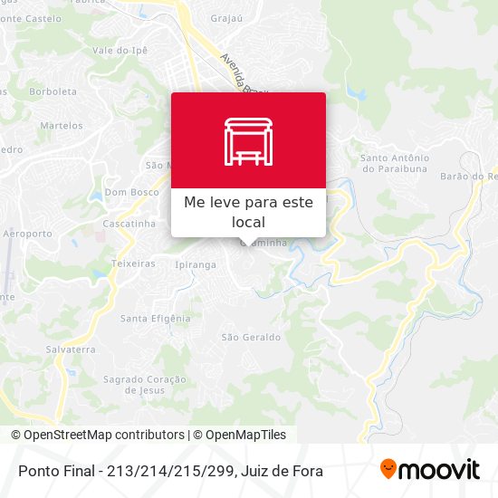 Ponto Final - 213/214/215/299 mapa