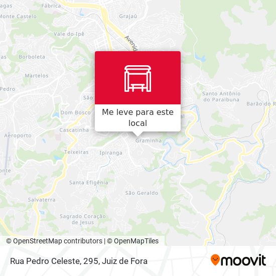 Rua Pedro Celeste, 295 mapa