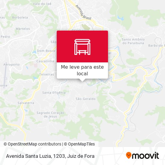 Avenida Santa Luzia, 1203 mapa