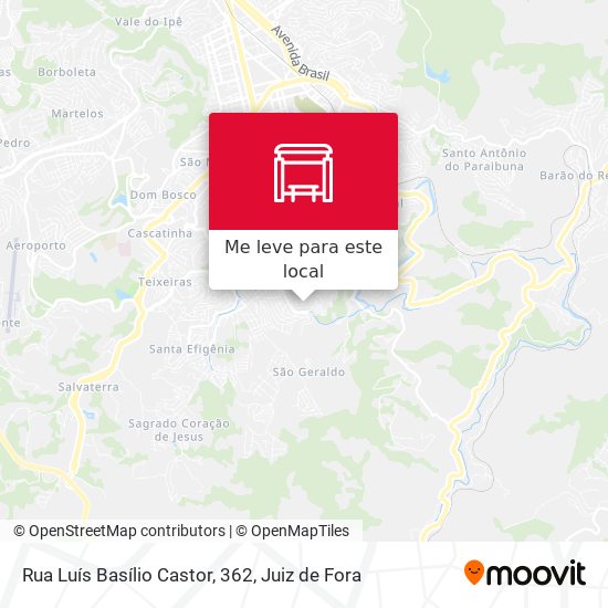 Rua Luís Basílio Castor, 362 mapa