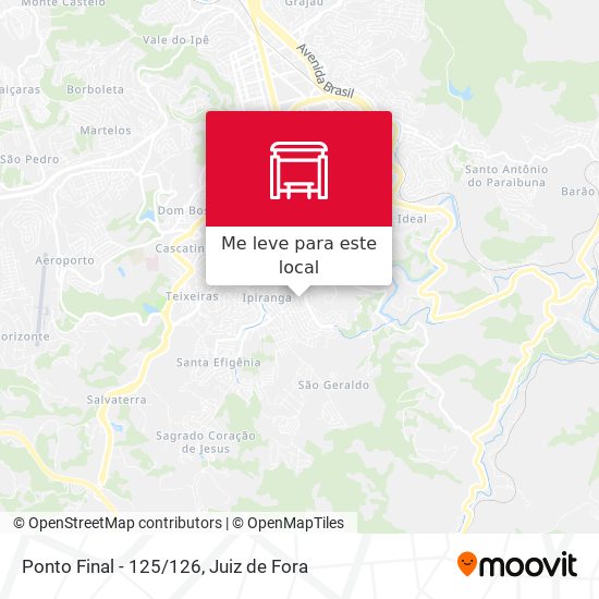 Ponto Final - 125/126 mapa