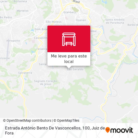 Estrada Antônio Bento De Vasconcellos, 100 mapa