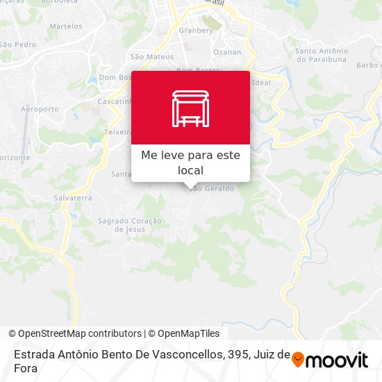 Estrada Antônio Bento De Vasconcellos, 395 mapa