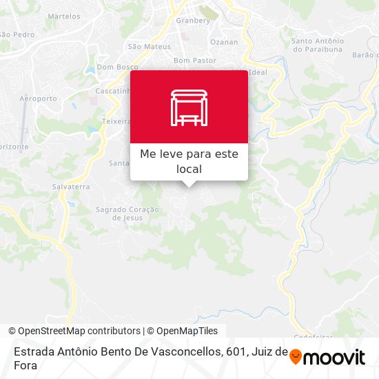 Estrada Antônio Bento De Vasconcellos, 601 mapa