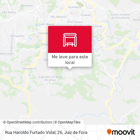 Rua Haroldo Furtado Vidal, 26 mapa